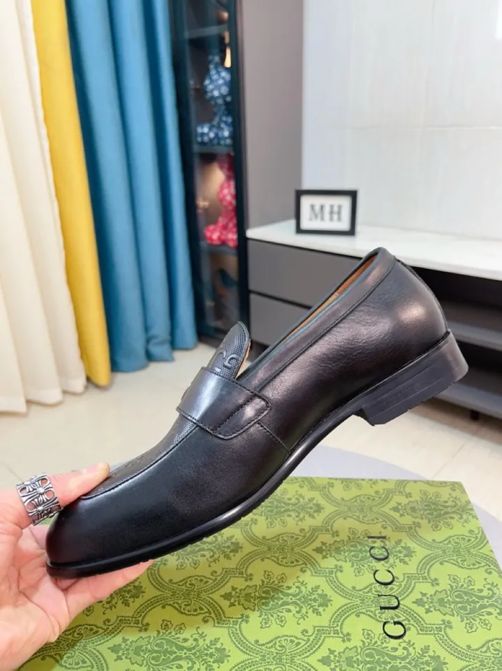 Men's shoes 💰500🌹🌹Niuli [GUCCI Gucci] A new style of formal men's leather shoes is coming~ The original quality upper is made of patent leather imported from Italy, the leather is soft and delicate, comfortable and soft first-layer cowhide lining, rubber wear-resistant outsole, the shoe shape is dignified and domineering, and the luxury charm cannot be concealed! The natural and free nouveau riche leads the trend. Code number: 38-44